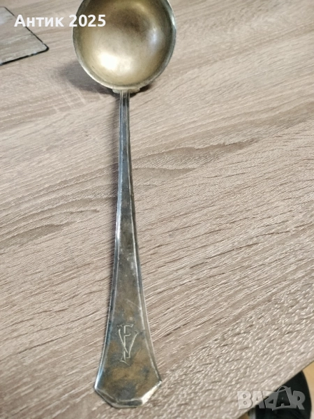 Лъжица за сервиране (половник) WMF, посребрена, Германия, снимка 1