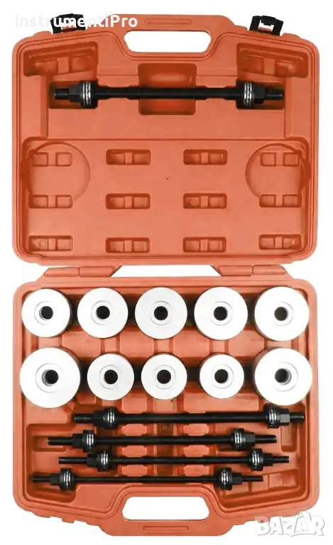 Комплект за монтаж и демонтаж на тампони, лагери, втулки и уплътнения - 27 части, снимка 1