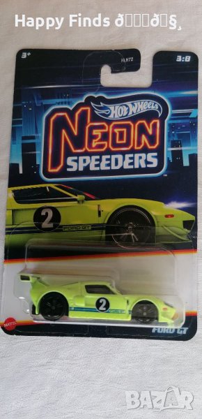 💕🧸Hot Wheels Ford GT Neon Speeders, снимка 1