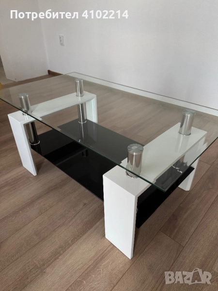 Стъклена холна маса, снимка 1