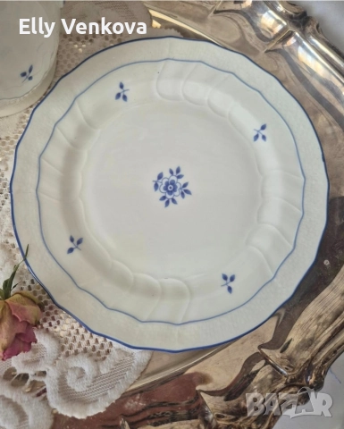 Сервиз за чай Heinrich Villeroy & Boch от фин костен порцелан, снимка 4 - Сервизи - 52888135