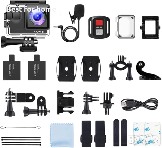 Victure AC700 4K 20MP WiFi Подводна екшън камера, снимка 10 - Камери - 52589140