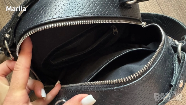 Луксозна дизайнерска чанта от естествена кожа – рептилия, снимка 3 - Чанти - 52896738