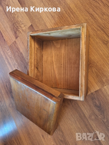 Дървена кутия масив, снимка 2 - Декорация за дома - 52802889