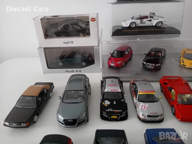 Audi Quattro, A4, V8 1:43 Schabak, Looksmart, Minichamps, Lambo, снимка 4 - Колекции - 51744852
