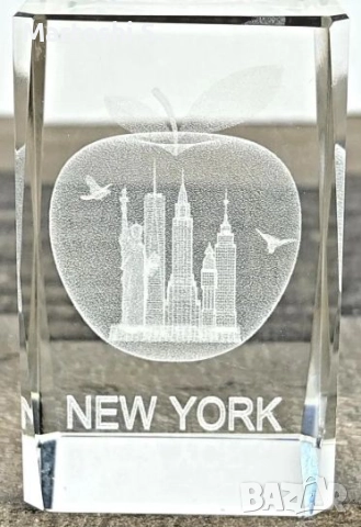 3D Инкустиран кристал 5см Х 15.5см Х 5см , снимка 2 - Колиета, медальони, синджири - 52278921