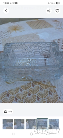 Кристален комплект ваза и пепелник, снимка 4 - Други услуги - 51545856