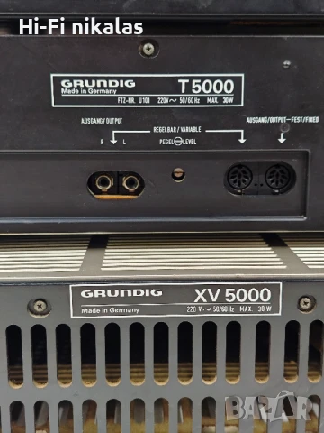 Hi-Fi сет FM тунер радио стерео касетъчен дек стерео пред усилвател GRUNDIG T 5000 CF 5500 XV 5000, снимка 10 - Ресийвъри, усилватели, смесителни пултове - 51049020