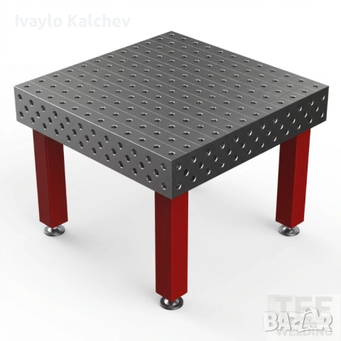 Заваръчна маса 1200×1200 мм (25 мм плот) | ЛИЗИНГ
