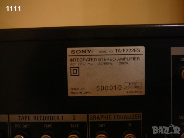 SONY TA-F222ES, снимка 8 - Ресийвъри, усилватели, смесителни пултове - 45753040