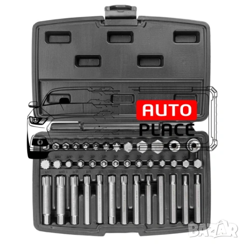 Комплект накрайници – Торкс 40 части ROCKFORCE, снимка 3 - Други инструменти - 53889162