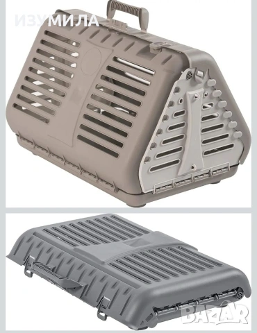 Сгъваема транспортна клетка за кучета, котки, зайци и др. до 10 кг