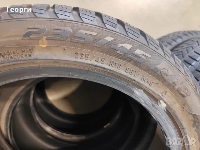 2бр. зимни гуми 235/45/18 Pirelli, снимка 5 - Гуми и джанти - 48648798