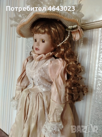 Продавам порцеланова кукла – Викториански стил, колекционерска рядкост , снимка 2 - Колекции - 52309411