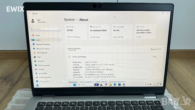 Лаптоп Dell Latitude 5330 FHD 13.3” Intel i5-1245u 16GB RAM 256GB SSD, снимка 10 - Лаптопи за работа - 53825398