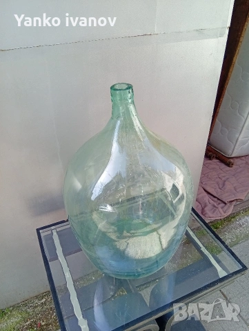 Стъклена дамаджана, снимка 2 - Буркани, бутилки и капачки - 53681692