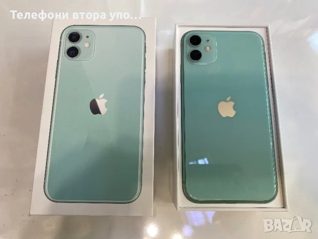 Iphone 11 Green-128 gb-100 %battery health , снимка 1 - Apple iPhone - 47328887