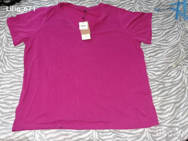 Розова с къс ръкав , снимка 2 - Тениски - 50910856