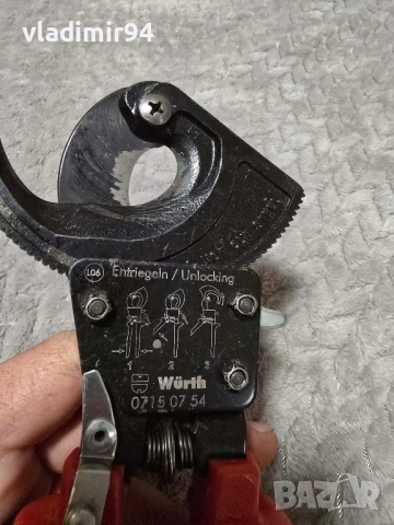 Wurth клещи за рязане на кабели, снимка 3 - Други инструменти - 53761671