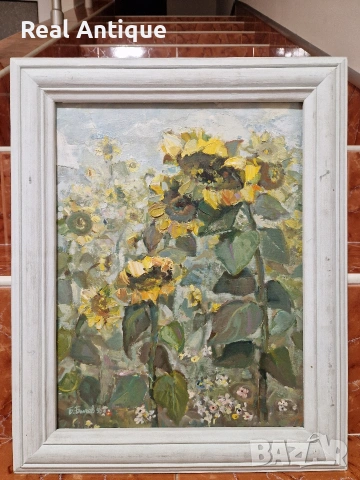 Борислав Бонев- Натюрморт масло върху платно , снимка 3 - Картини - 53878281