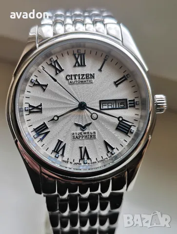 НОВ! Citizen automatic wr 50m Sapphire , снимка 1 - Мъжки - 48263850