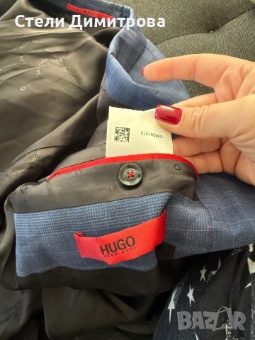 Мъжко Сако HUGO BOSS EU94-размер М, снимка 9 - Сака - 52934817
