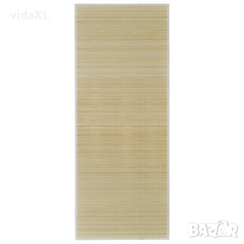vidaXL Правоъгълен естествен бамбуков килим 80х200 см(SKU:241332