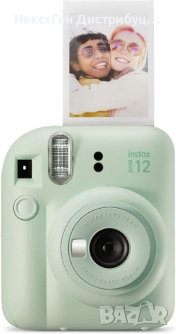 Fujifilm Instax Mini 12 Green Instant Camera | Нов | 24м Гаранция, снимка 2 - Фотоапарати - 53948262