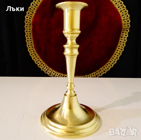 Бронзов свещник 16 см.,Art Deco. 