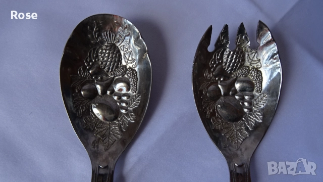 Прибори за салата с богат релеф , снимка 4 - Прибори за хранене, готвене и сервиране - 51854480