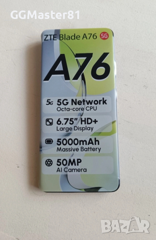 Смартфон ZTE A76 5G, снимка 2 - ZTE - 54180415