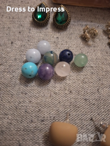 сет бижута и естествени камъни, снимка 2 - Бижутерийни комплекти - 52126858