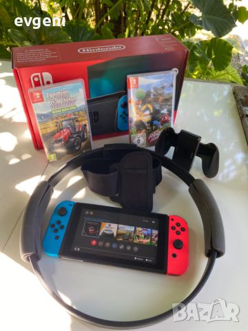 Nintendo switch конзола + игри и обръч , снимка 1 - Nintendo конзоли - 46813693