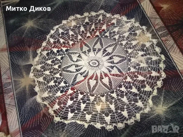 Покривка плетени на една кука фи 97см нова, снимка 3 - Декорация за дома - 49680582