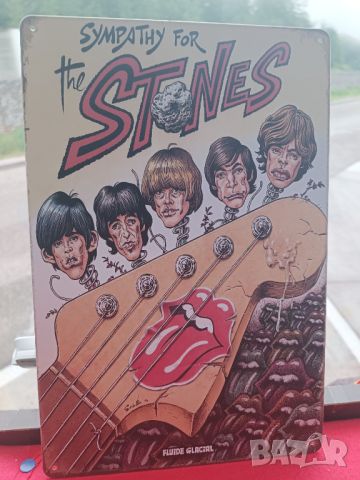 The Rolling Stones-метална табела(плакет), снимка 2 - Китари - 45759050