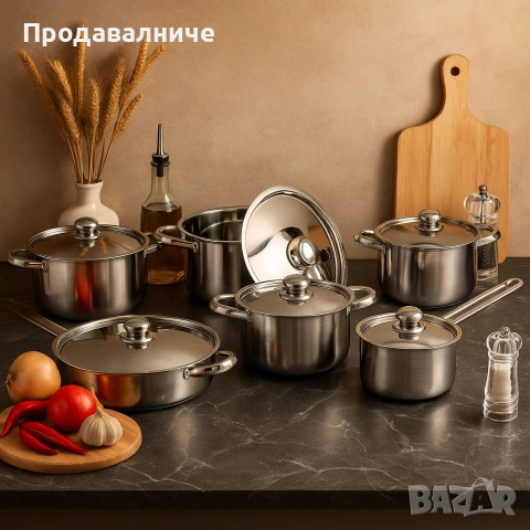 Професионален комплект тенджери Zeiplteir - 12 части