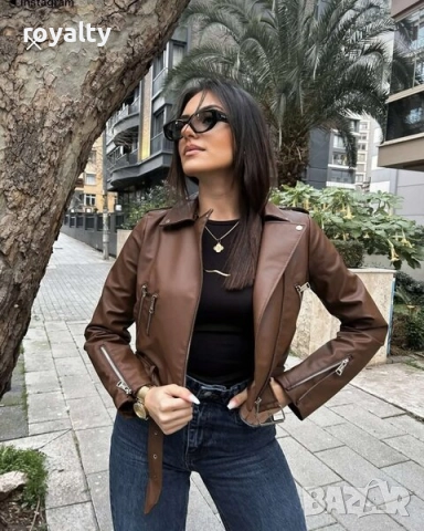 КАФЯВО КОЖЕНО ЯКЕ, снимка 2 - Якета - 52647912