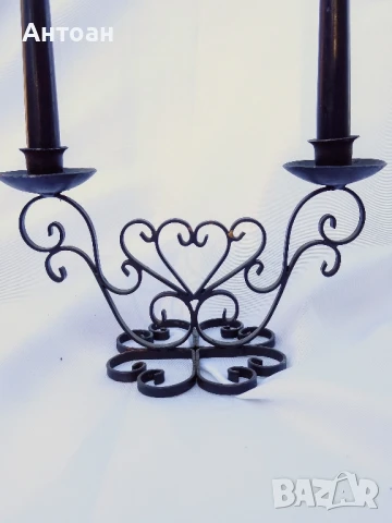 Метален свещник, снимка 3 - Други - 50557139