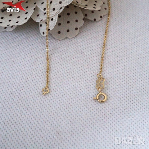 Синджир с 14К златно покритие 254587, снимка 2 - Колиета, медальони, синджири - 53492029