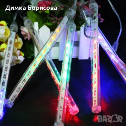 Коледни Led висулки падащ сняг, снимка 6 - Лед осветление - 48067163