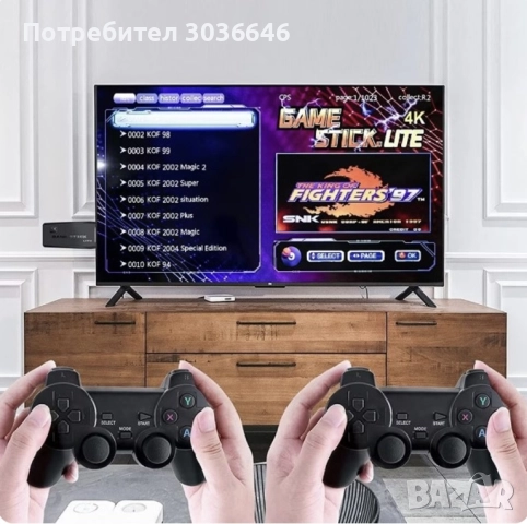 Конзола Retro Zenino, 10 000 видео игри, съвместима с 9 емулатора, 2x безжичен контролер, 4K, USB 2,, снимка 3 - Други игри и конзоли - 52756735