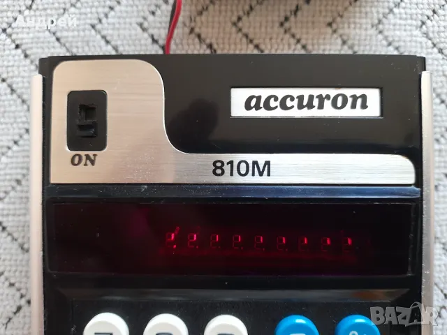 Стар калкулатор Accuron 810, снимка 9 - Други ценни предмети - 47076905