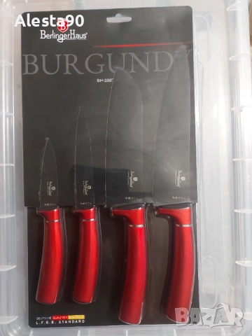 Кухненски ножове Burgundy сет 4 ножа 