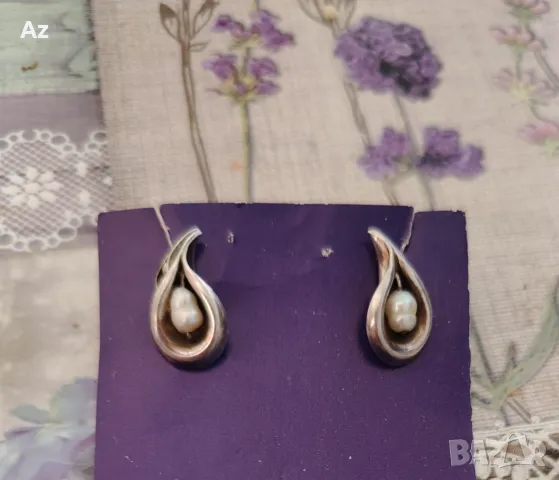 Сребърни обеци