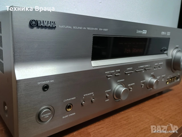 Yamaha RX-V657. 7.1-канален ресивър с висока мощност и качествен звук. Изпращам видео. , снимка 2 - Ресийвъри, усилватели, смесителни пултове - 53570535