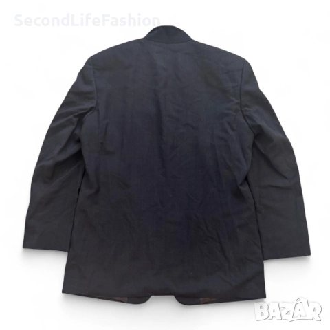 Винтидж вълнено черно сако Pierre Balmain, размер 52, снимка 2 - Сака - 52469939