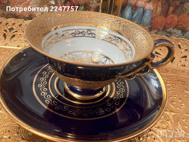 Двоен сет порцелан Echt Kobalt, снимка 2 - Антикварни и старинни предмети - 53022203