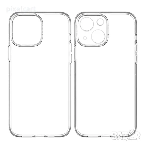 Силиконов калъф за iPhone 13 Mini, 0.5 mm, Прозрачен, снимка 1 - Калъфи, кейсове - 47922606