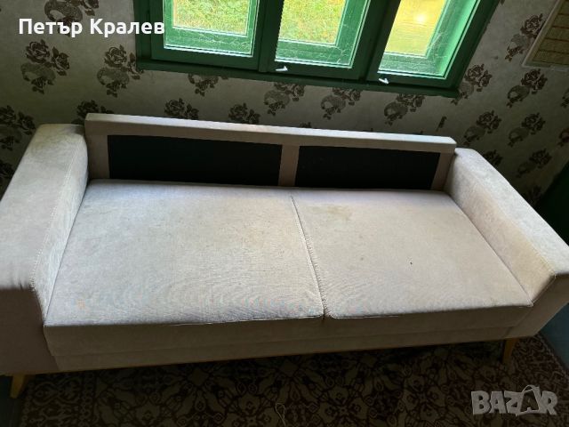 ПРОДАВАМ ТРОЕН ДИВАН 205 см/ 90см, снимка 3 - Дивани и мека мебел - 46775824