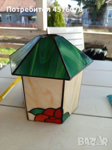 полюлей и стъклен абажур тип тифани, снимка 11 - Декорация за дома - 53832822